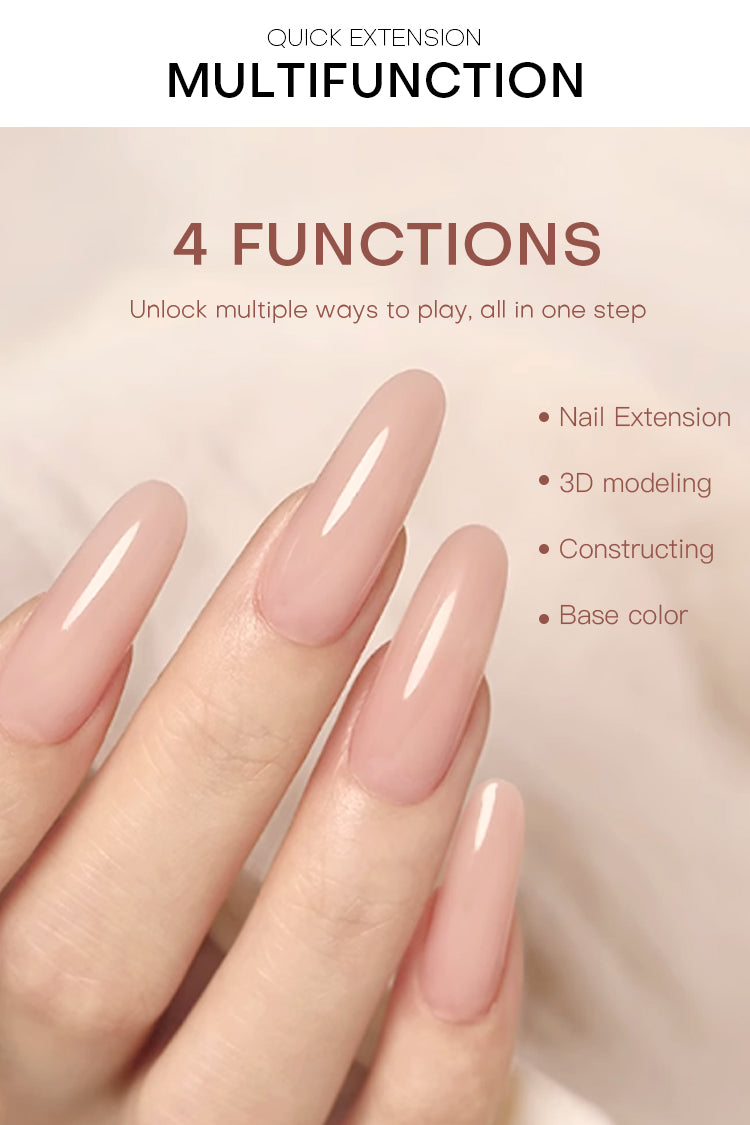 3D Modeling Non-flow Hard Gel Extension Gel Polish Cream No Heat Soak Off Resin Jelly Uv Gel Builder for Nail Beauty Spa Salon
