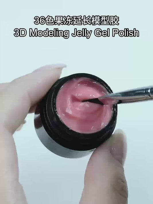 3D Modeling Non-flow Hard Gel Extension Gel Polish Cream No Heat Soak Off Resin Jelly Uv Gel Builder for Nail Beauty Spa Salon